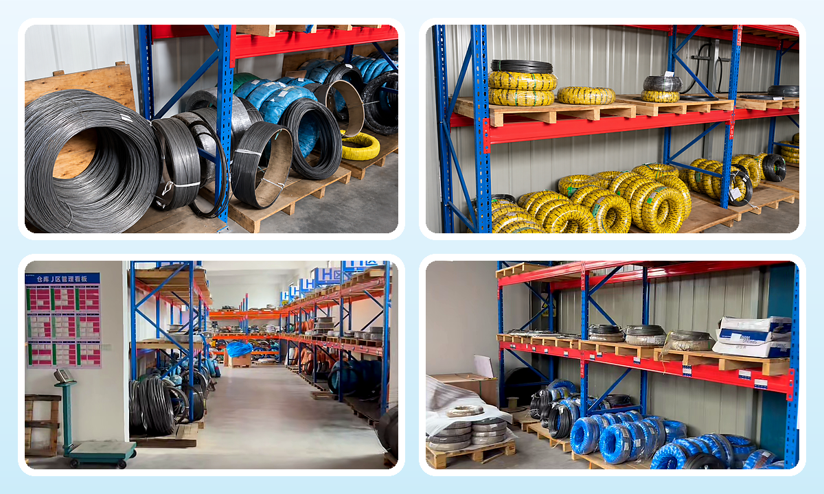 Materials warehouse wire coil stock and raw material storage