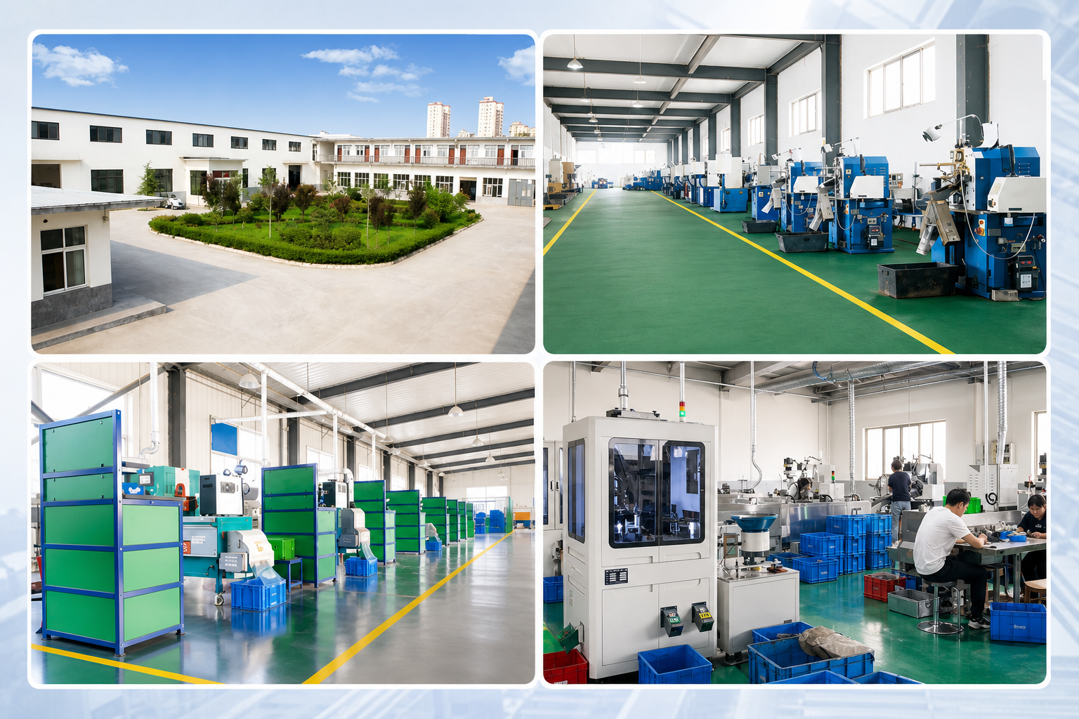 Factory exterior and production workshop equipment