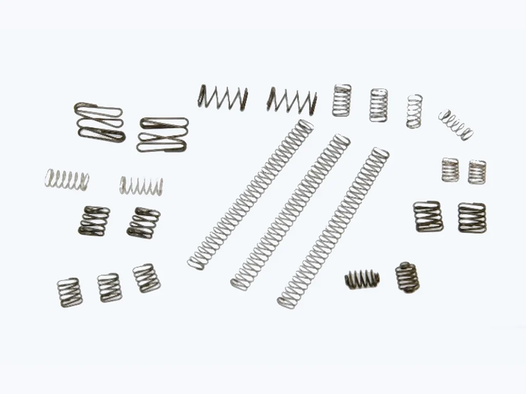 Flat spring product assortment for automotive clutch and switch components