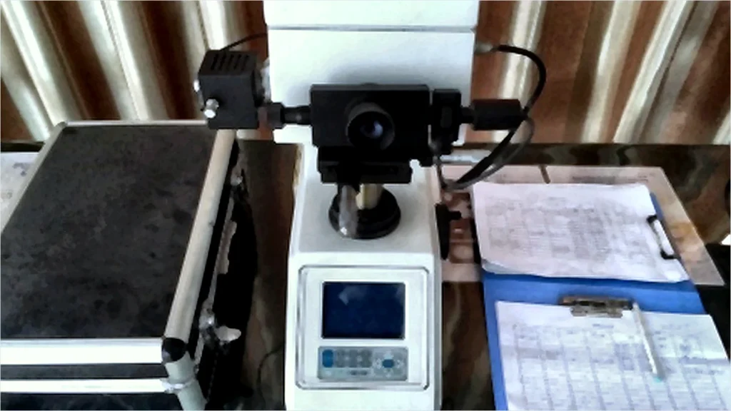 Spring testing bench for force and inspection validation