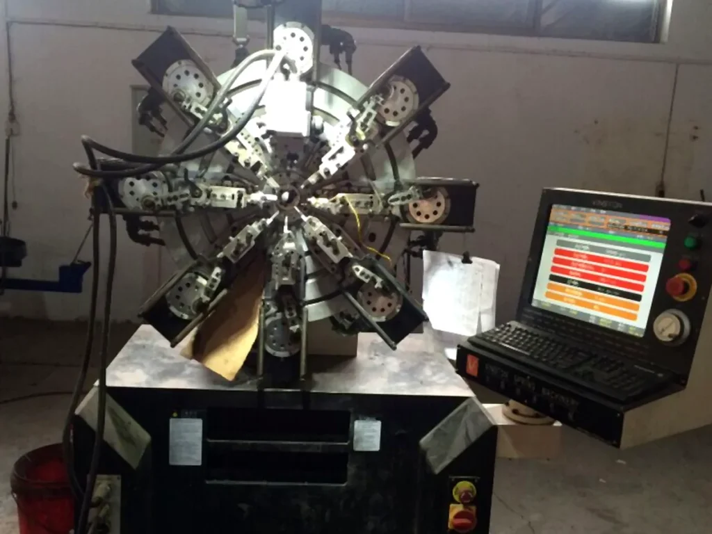 Round spring forming equipment line