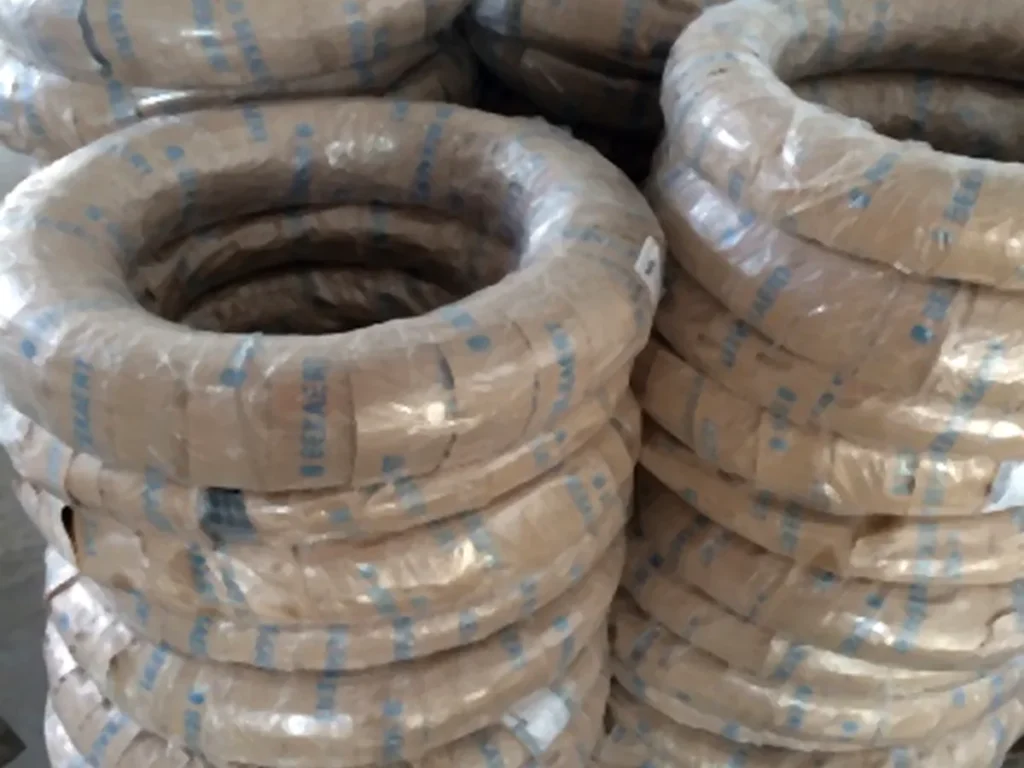 Silver wire coils in stock
