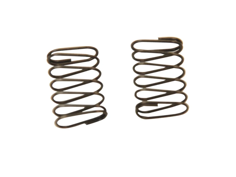 Shock absorber valve spring white background