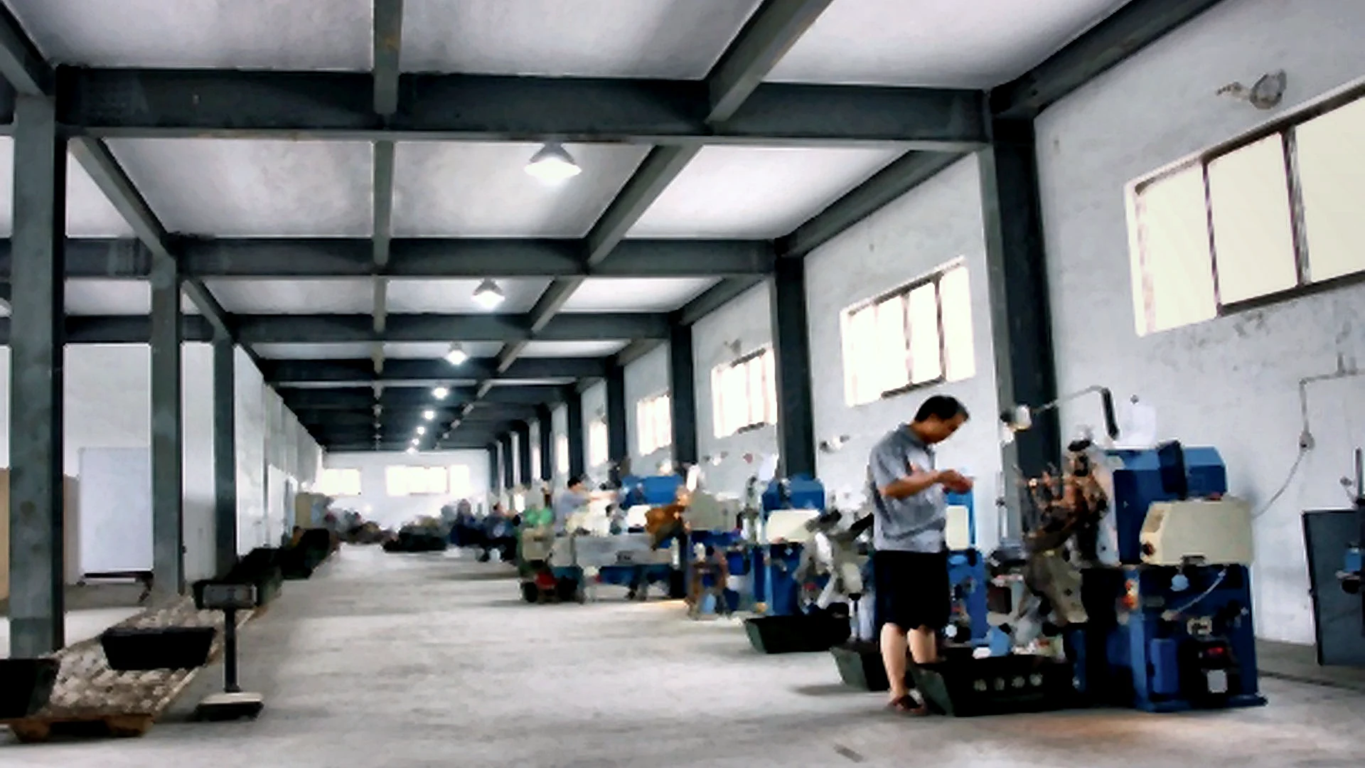 CNC spring manufacturing workshop for precision spring production