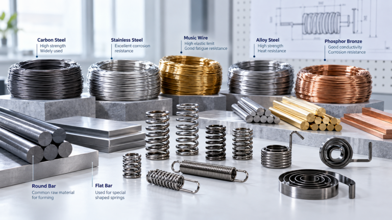 Common materials used in precision spring manufacturing